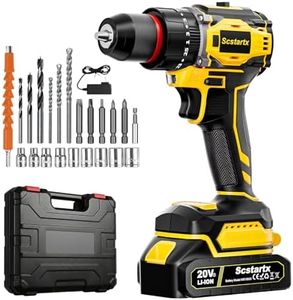20V Cordless Brushless Drill Driver (3/8") - 24-Piece Compact Kit, 70Nm High Torque, 2.0Ah Li-Ion Battery for Home DIY & Apartment Repairs, Furniture Assembly