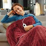 SOQ Electric Heated Throw Rug Snugg