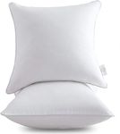 Oubonun 28 x 28 Pillow Inserts (Set of 2) - Euro Pillow Inserts with 100% Cotton Cover - 28 Inch Square Interior Sofa Pillow Inserts - Decorative Pillow Insert Pair - White Couch Pillow