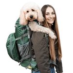 K9 Sport Sack | Kolossus Dog Carrier Backpack for Small and Medium Pets | Front Facing Adjustable Dog Backpack Carrier | Fully Ventilated | Veterinarian Approved (X-Large, Kolossus - Green)