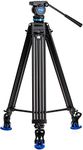 Benro KH26P Video Tripod with Head, 5kg Payload, Continuous Pan Drag, Anti-Rotation Camera Plate