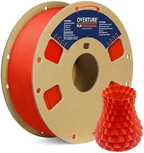 OVERTURE Super PLA+ Filament 1.75mm, ToughnessEnhanced PLA Plus, Cardboard Spool, 1kg Filament (2.2lbs) Dimensional Accuracy +/- 0.03 mm (Red)