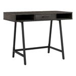 Bush Furniture Steele 40W Writing Desk in Dark Gray Hickory | Computer Table for Home Office Workspace