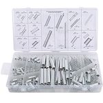 Mesee 200 Pieces Tension Springs Assortment Kit, Compression and Extension Springs Repair Tool for Home Furniture Bikes Repairs