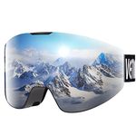 VENNERLI Ski Goggles Snow Goggles OTG Anti-Fog for Women Men Adults Interchangeable Lens 100% UV 400 Protection for Outdoors Snowmobile Skiing Skating