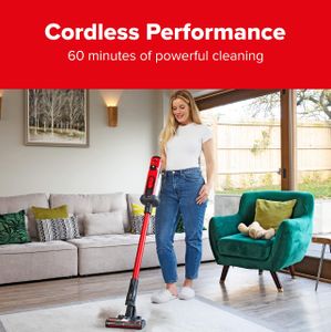 Henry Quick Cordless Vacuum Cleaner – Red Lightweight Stick