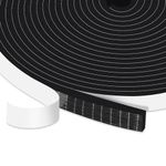 YIMIKI Upgraded Strong Adhesive Draught Excluder Weather Stripping, Foam Door Weather Seal Strip, Soundproof Shockproof Door Window Gap Sealing, Shockproof Window Draught Excluders Seals, Total 15M