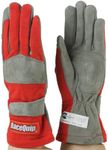 RaceQuip Race Gloves 351 Series 1 Layer Nomex SFI 3.3/1 Certified Red Medium 351013