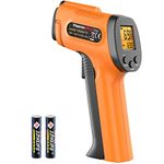 ThermoPro TP30 Digital Infrared Thermometer Gun Non Contact Laser Temperature Gun -58°F ~1022°F (-50°C ~ 550°C) with Adjustable Emissivity & Max Measure (NOT for Human Body Temperature)