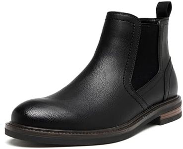 DECARSDZ Mens Comfortable Fashion Black Chelsea Boots Slip On Ankle Dress Oxford Chukka Boot for Men