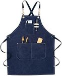 Kitchen Thicken Canvas Apron for Wo