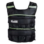 De Jure Fitness Adjustable Weighted Vest Jacket Workout Weight Vest Training Fitness Weighted Vest Jacket for Man and Woman (15 Kg, Black)