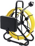 KAOLALI Sewer Inspection Camera with DVR 5" LCD Monitor, Drain Camera 30M IP68 Waterproof Pipe Inspection Camera Endoscope Camera with 6 Color, 110° Angle for Plumbers
