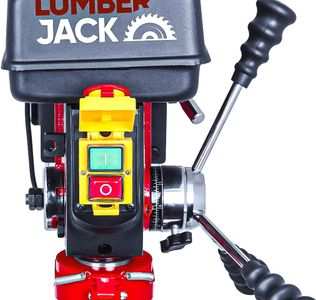 LUMBER JACK 16mm Pillar Drill Press – 12-Speed Bench Top, 600W, Cast Iron Table