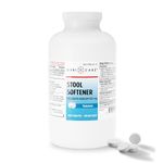 GeriCare Docusate Sodium Stool Softeners, Best Stool Softener for Daily use for Women, Men, and Elderly - Ideal for Constipation Relief 100mg Crushable Tablets. (1000 Count) Made in The USA.