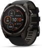 Garmin fēnix® 8 – 51 mm, Solar,Sapphire, Premium Multisport GPS Smartwatch, Connect,Long-Lasting Battery Life, Dive-Rated,Built-in LED Flashlight,Carbon Gray DLC Titanium with Pebble Gray Band