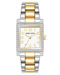 Anne Klein Women's Premium Crystal Accented Bracelet Watch, Two Tone, AK/4075SVTT