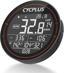 CYCPLUS GPS Bike Computer, Wireless Cycling Computer, ANT+ Bluetooth Bicycle Computer Mini Speedometer Odometer Waterproof MTB Tracker, Rechargeable with 2.5 Inch Screen for Bikers Outdoor Cycling