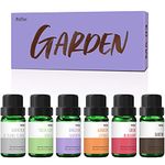 Garden Set of Fragrance Oils, MitFlor Premium Scented Oils for Diffuser, Soap & Candle Making Scents, Aromatherapy Oils Gift Set, Lush Blossom, Fresh Cut Grass, Earth and More, 6x10ml