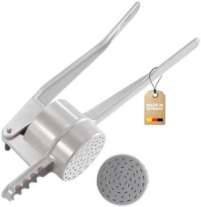 Westmark Spätzle-/Kartoffelpresse, Traditionelle Lochung für Spätzle wie Handgemacht, Aluminiumdruckguss, Länge: 41 cm, Spätzlechef, Silber, 61202230