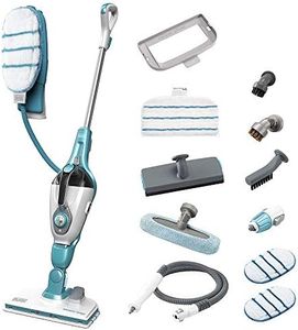 BLACK+DECKER FSMH1321JSM-QS Lavapavimenti a vapore STEAM-MOP 13 in 1, Sistema di Pulizia Guanto Steamitt, con Generatore di Vapore Portatile, 1300W