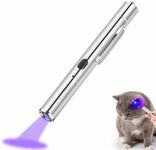 Black Light UV Flashlight 365nm for Fungus, Fluorescent Dye Detection,Pet Urine and Stain Detection etc, Black Mirror Wood's Lamp/Pen Flashlight with USB Charging, Portable buckle, Magnetic back cover