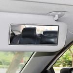 Auto Sun Visor HD Makeup Mirror,Portable Self-Adhesive Seatback Stainless Steel Mirror,Universal Car Interior Cosmetic Mirror