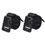 AANIJ® Luggage Tie Down Straps 1.5 inch Pack of 2, with Strength up to 600 lbs 10 ft or 3 mtr in Length with Adjustable Buckle Straps for Motorcycle, Trucks, Luggage etc (Black)