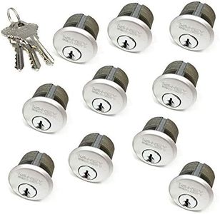 RI-KEY SECURITY - 10 New Mortise Lock Cylinders 1" for Commercial Store Front Entry Door Adams Rite