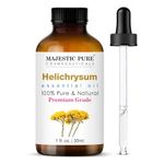 MAJESTIC PURE Helichrysum Essential Oil | 100% Pure and Natural Helichrysum Oil | Premium Grade Essential Oils for Hair Care, Home Diffusers, Skin, Aromatherapy, Massage and Humidifiers | 30 ml