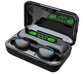 TWS Premium Wireless Earbuds - Bluetooth Headphone BTH-F9-5, LED display, Touchscreen, Noise-Canceling, Waterproof, In-Ear Wireless Headphones with Charging Case for iPhone & Android