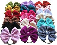 Toptim Baby Girl's Elastic Headbands and Bows for Newborn Infant Toddler Photographic Accessories (18 Pack-TP3)