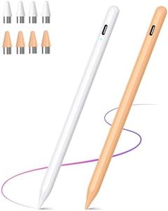 Drymokini Stylus Pen for Touch Screens Apple/Android/Tablet and Other Smartphone Devices, White and Orange