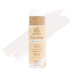 Suntribe Natural Mineral Zinc Sun Stick SPF 30-30 g, Original White, Organic - 100% Natural, Reef Safe, Mineral UV-Filter - Very Water Resistant, Zero Waste - Winner Beauty Shortlist Awards 2022