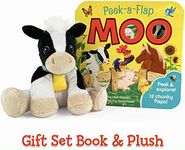 Moo Peek-a-Flap Gift Set: Includes 