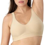 Bali Women's Comfort Revolution Full-Coverage Wireless Bra, Wirefree T-Shirt Bra, DF3484, Nude, M