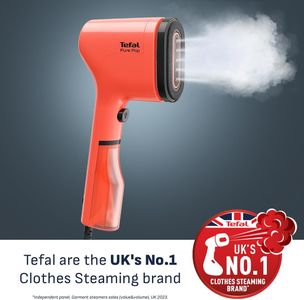Tefal Pure Pop Handheld Garment Steamer – Red