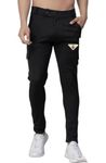 Radhika Enterprises |RE-10Cargo| Men's Casual Regular Fit Cargo for Men & Boys|Men's Dry Fit Cargo (XL, Black)