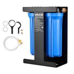 VEVOR RV Water Filtration System, 2-Cartridge Water Filter System for Campers, Remove Chlorine, Bad Tastes, Odors, and Most Contaminants, RV Filter with Bracket for RVs, Boats, Vans