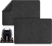 2Pcs Heat Resistant Mat for Air Fryer, BetterJonny Kitchen Countertop Protector Mats, Non-Slip Appliance Mat with Kitchen Appliance Sliders Function for Air Fryer, Coffee Maker, Blender, Microwave
