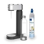 Philips Water ADD4902BK/10 GoZero Sparkling Water Maker, Plastic, 1 Liter, Black