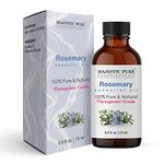 Majestic Pure Rosemary Essential Oil | Undiluted 100% Pure & Natural Rosemary Essential Oil for Hair Growth, Hairfall Control, Skin Moisturizer, Aromatherapy & Essential Oil for Diffuser | 15ml
