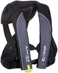 Onyx A/M-24 Deluxe Automatic/Manual Inflatable Life Jacket, U.S. Coast Guard Approved, Low Profile, Compact Design, Manual Convertible Inflation Option