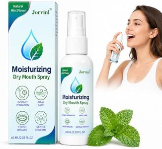 Jorvinl Dry Mouth Spray, Oral Moisturizing Spray for Dry Mouth Comfort, Alcohol Free & Sugar Free with Xylitol, Sodium Hyaluronate & Aloe, Natural Mint Fresh Breath Spray for Adults, 60ml
