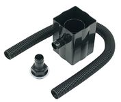 FloPlast RVS1B RVS1B-Black Rainwater Diverter (Conects to 65MM Square and 68MM Round Downpipe), Black