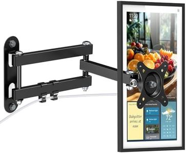 PlusAcc Wall Mount for Show 15 - Rotate Tilt Swivel Wall Stand Shelf for Show 15 & Monitors TVs 13"-27", Metal Adjustable Mounting Bracket with Heavy Duty 17" Extension Arm (Black)