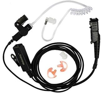 abcGoodefg® 2-Wire Two-Way Radio Surveillance Earpiece Kit for Motorola with one Pair Earmold Earbud Xpr3300 Xpr3500 XIR P6620 XIR P6600 E8600 E8608 Mototrbo