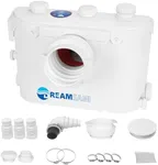 500Watt Macerator Pump, Macecrating Toilet Pump for Basement with 4 Water Connections for Macerating Toilet, Laundry, Cooking Sink, Clothes Washer