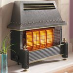 Flavel Regent Gas Fire - Natural Gas Heater, Outset Fireplace - Regency Style - Bronze