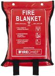 Firechief SVB3/K100-P Premium Kitemarked Fire Blanket | Large Fire Blanket (1.2 m x 1.8 m) | Suited To Use In Kitchen, Study, Garage, Caravan